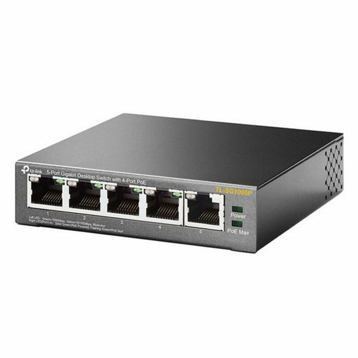TP-Link TL-SG1005P Switch Gigabit de 5 puertos con 4 puertos PoE, Negro