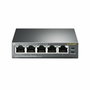 TP-Link TL-SG1005P Switch Gigabit de 5 puertos con 4 puertos PoE, Negro