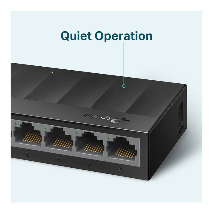 TP-Link LS1008G LiteWave 8 Puertos Gigabit Ethernet Negro