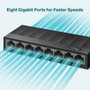 TP-Link LS1008G LiteWave 8 Puertos Gigabit Ethernet Negro