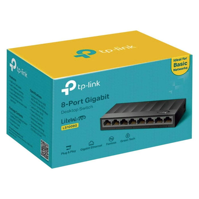 TP-Link LS1008G LiteWave 8 Puertos Gigabit Ethernet Negro