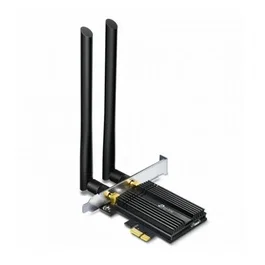 TP-Link Archer TX50E Adaptador PCIe Wi-Fi 6 AX3000 Bluetooth 5.0 para PC - 2402 Mbps (5 GHz) + 574 Mbps (2.4 GHz), 2 Antenas, WPA3, Compatible con Windows 10