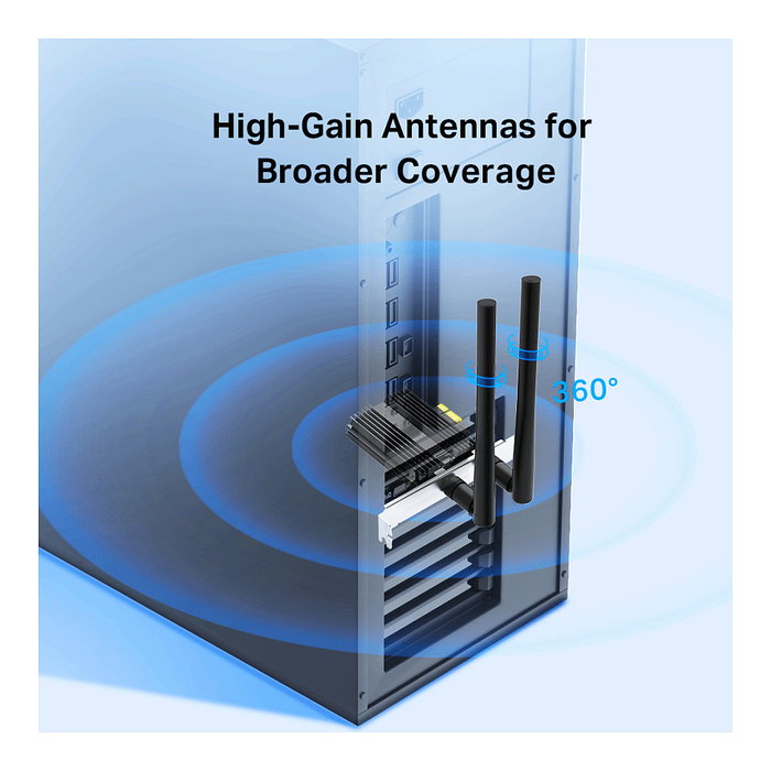 TP-Link Archer TX50E AX3000 Wi-Fi 6 y Bluetooth 5.0 PCIe TP-Link Archer TX50E AX3000 Wi-Fi 6 y Bluetooth 5.0 PCIe