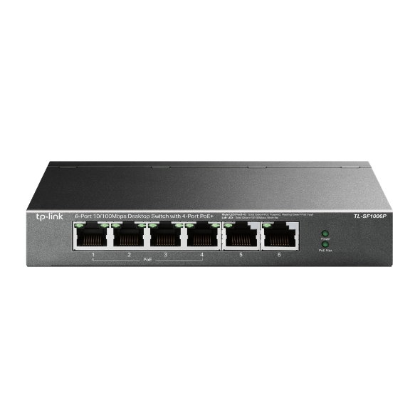 Tp-link TL-SF1006P Switch 6 Puertos 10/100 Mbps con 4 Puertos PoE+ de Escritorio Plug and Play Tp-link TL-SF1006P Switch 6 Puertos 10/100 Mbps con 4 Puertos PoE+ de Escritorio Plug and Play