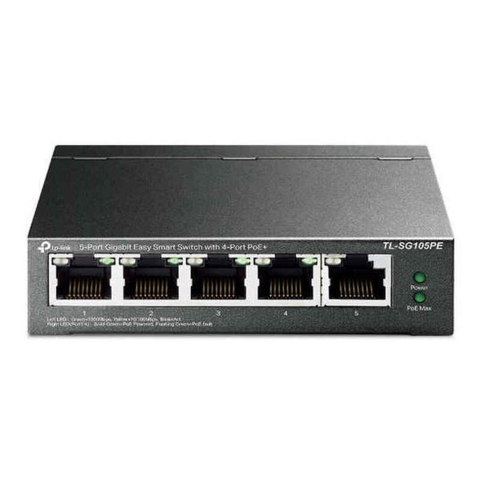 TP-Link TL-SG105PE Switch Gigabit de 5 puertos con 4 puertos PoE+ TP-Link TL-SG105PE Switch Gigabit de 5 puertos con 4 puertos PoE+