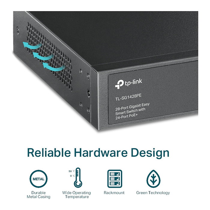 TP-Link TL-SG1428PE Switch Gigabit de 28 Puertos con 24 Puertos PoE+