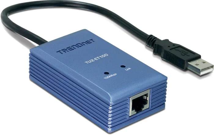 Trendnet TU2-ET100 Adaptador de Red USB a Ethernet RJ45 100 Mbps, Plug & Play, Compatible con Windows y Mac