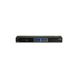TRENDnet TEG-S16G Switch de Red No Administrado, 16 Puertos Gigabit Ethernet, 2 Gbit/s, Negro, 440 x 140 x 45 mm