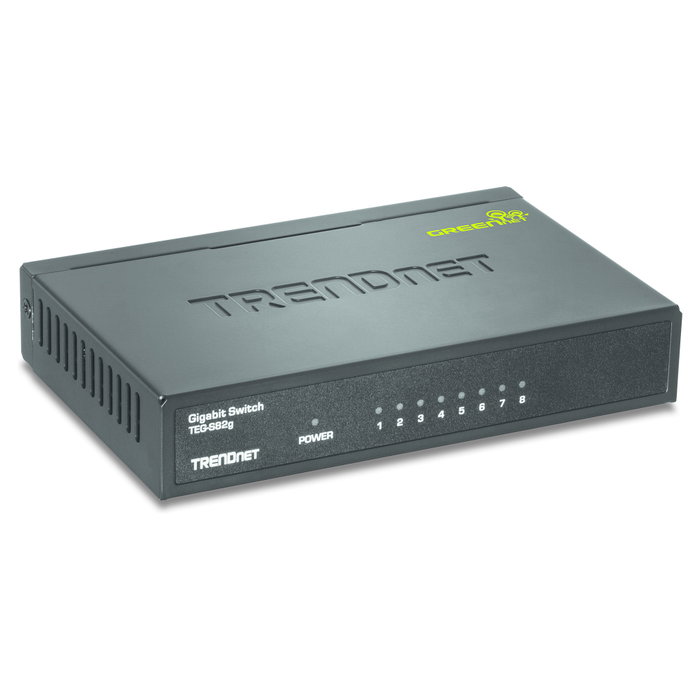 TRENDnet TEG-S82g Switch GREENnet de 8 Puertos Gigabit Ethernet