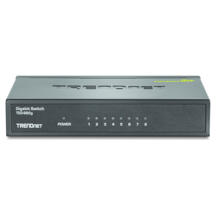 TRENDnet TEG-S82g Switch GREENnet de 8 Puertos Gigabit TRENDnet TEG-S82g Switch GREENnet de 8 Puertos Gigabit