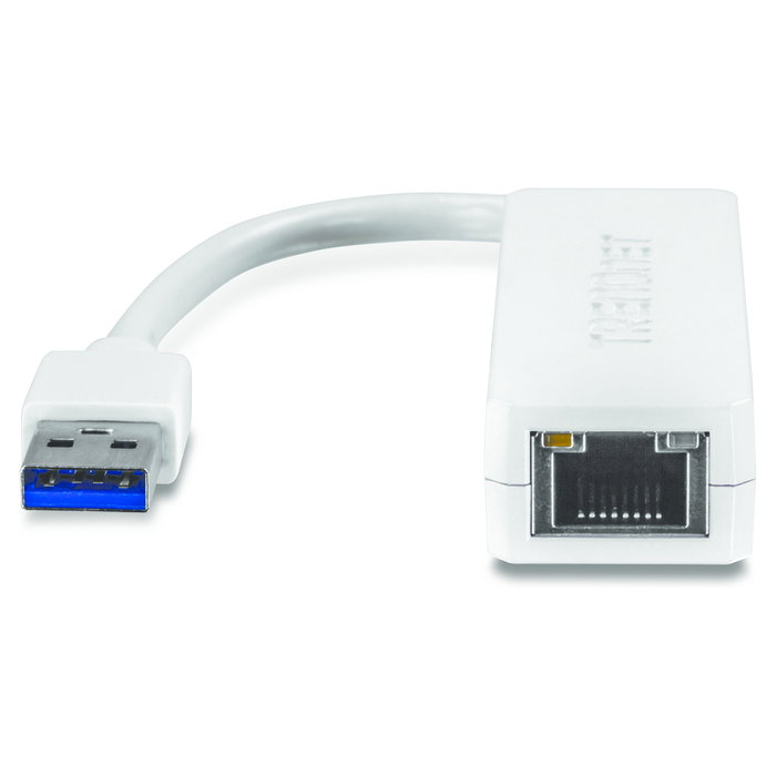 TRENDnet TU3-ETG Adaptador Ethernet Gigabit USB 3.0, Blanco, Velocidad de Transferencia de Datos 2 Gbit/s
