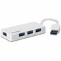 TRENDnet TU3-H4E Hub USB 3.0 de 4 puertos, Blanco y Gris