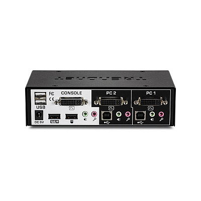 TRENDnet TK-222DVK Kit de switch KVM DVI de 2 puertos, Negro TRENDnet TK-222DVK Kit de switch KVM DVI de 2 puertos, Negro