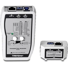 Trendnet TC-NT3 Comprobador de Cables de Red RJ45 RJ11 BNC USB Plata