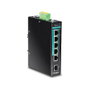 TRENDnet TI-PG541 Switch Industrial 5 Puertos Gigabit PoE+
