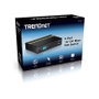 TRENDnet TPE-S50 Switch de Red No Administrado 5 Puertos Fast Ethernet PoE L2 con 4 Puertos PoE+ (Hasta 31W), Negro, Conector DC