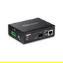 TRENDnet TI-F11SFP Convertidor de Medios Ethernet a Fibra SFP, Gigabit 10/100/1000 Mbps, Full Duplex, Negro, para Distancias Hasta 80 km