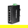 TRENDnet Switch Industrial TI-G50, 5 Puertos Gigabit No Administrado, Montaje DIN Rail, Metal IP30, Rango Temp -40 a 75 grados C