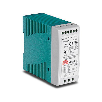 Trendnet TI-M6024 Fuente de alimentación industrial de 60 W para carril DIN Trendnet TI-M6024 Fuente de alimentación industrial de 60 W para carril DIN