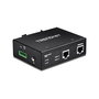 TRENDnet TI-IG30 Inyector PoE+ Industrial con Gehrteter Gigabit Ethernet, 30W, 2 Puertos, Negro, 10/100/1000 Mbps, -40 a 75°C