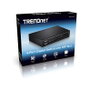 TRENDnet TEG-S51SFP Conmutador de Red Gigabit Ethernet 10/100/1000 de 5 Puertos, 4 RJ-45 + 1 SFP, No Administrado, Full Duplex, Negro, Montaje de Pared
