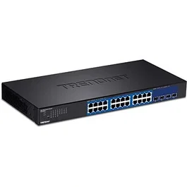 Trendnet TEG-30284 Switch Gestionado Gigabit Ethernet 10/100/1000 Full Duplex 1U Negro