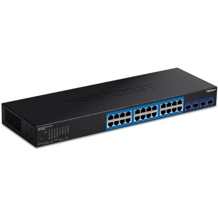 Switch Trendnet TEG-30284 1000 Mbit/s Negro Switch Trendnet TEG-30284 1000 Mbit/s Negro