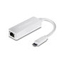 TRENDnet TUC-ETG Adaptador Ethernet USB-C a RJ45 Gigabit 2000 Mbps, Blanco