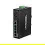 TRENDnet Switch Industrial TI-PG62 6-Port Gigabit PoE+ 120W, No Administrado, Montaje en Carril DIN/Pared, -40 a 75 °C