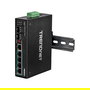 TRENDnet Switch Industrial TI-PG62 6-Port Gigabit PoE+ 120W, No Administrado, Montaje en Carril DIN/Pared, -40 a 75 °C