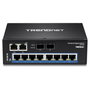 TRENDnet TI-G102 Switch Industrial Gigabit de 10 Puertos con Montaje en Riel DIN