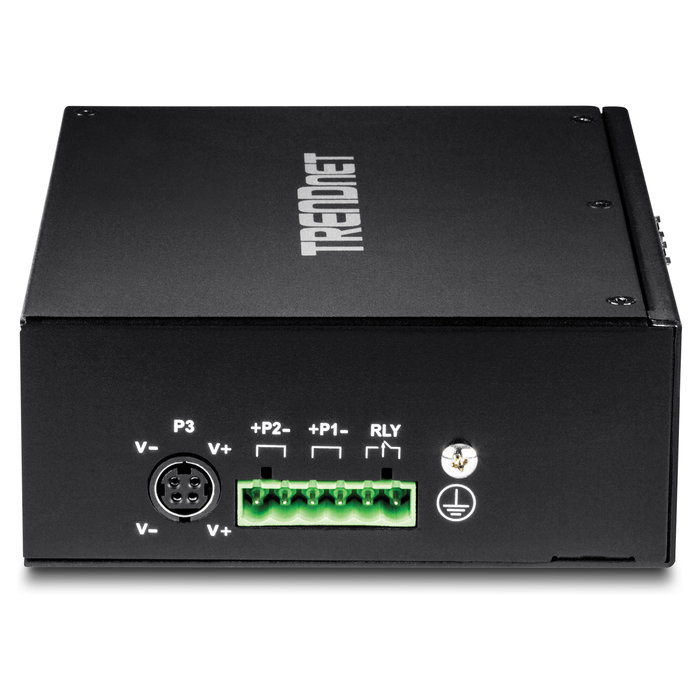 TRENDnet TI-PG102 Switch Industrial de 10 Puertos Gigabit con PoE+ 240W para Montaje en Carril DIN, No Administrado, Interruptor de Metal Negro TRENDnet TI-PG102 Switch Industrial de 10 Puertos Gigabit con PoE+ 240W para Montaje en Carril DIN, No Administrado, Interruptor de Metal Negro