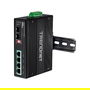 TRENDnet TI-PG62B Switch Industrial Gigabit PoE+ 4 Puertos + 2 SFP, No Administrado, IP30, 120W PoE Budget