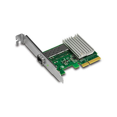 TRENDnet TEG-10GECSFP Tarjeta de Red Ethernet PCIe de 10 Gb/s Interna, Fibra, 10000 Mbit/s, Color Verde y Plata, Compatible con Windows y Linux TRENDnet TEG-10GECSFP Tarjeta de Red Ethernet PCIe de 10 Gb/s Interna, Fibra, 10000 Mbit/s, Color Verde y Plata, Compatible con Windows y Linux