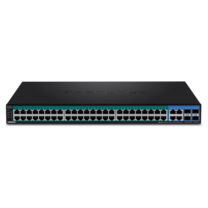TRENDnet TPE-5048WS Switch Gigabit Web Smart PoE+ de 52 Puertos