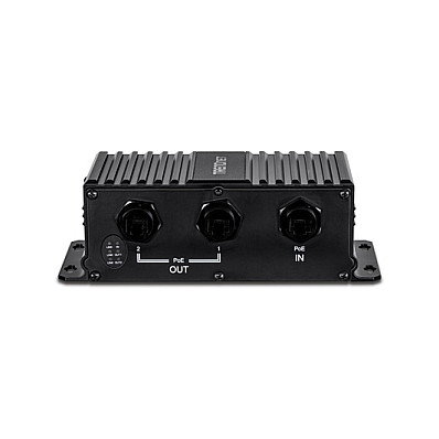 Trendnet TI-EU120 Extensor Industrial Gigabit Ethernet con PoE Negro
