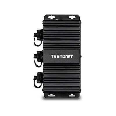 Trendnet TI-EU120 Extensor Industrial Gigabit Ethernet con PoE Negro