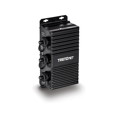 Trendnet TI-EU120 Extensor Industrial Gigabit Ethernet con PoE Negro