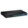 TRENDnet TPE-5028WS Switch de Rack Gestionado Gigabit PoE+ 24 Puertos + 4 SFP, 1U, Negro - 56 Gbit/s, 370W PoE Budget, IEEE 802.3af/at
