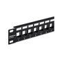 TRENDnet TC-KP24 Patch Panel de Montaje en Bastidor 1U, 24 Puertos Keystone, Negro, ABS y SPCC, 483 mm x 45 mm x 10 mm