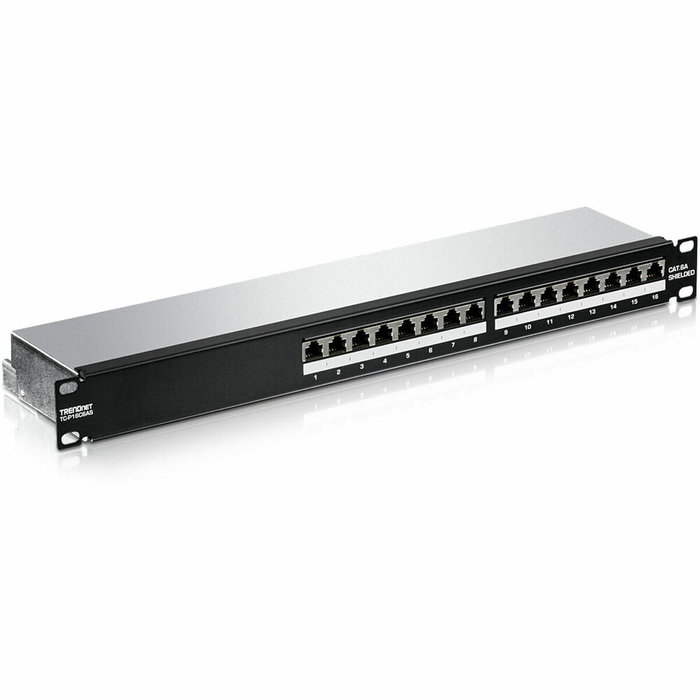 Patch Panel 16 Puertos UTP Categoría 6 Trendnet TC-P16C6AS Patch Panel 16 Puertos UTP Categoría 6 Trendnet TC-P16C6AS