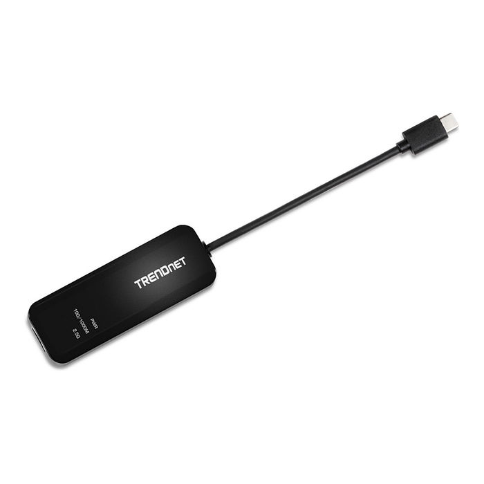 TRENDnet TUC-ET2G Adaptador Ethernet USB-C 3.1 a 2.5GBASE-T, 2500 Mbit/s, Para Portátil, Negro
