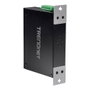 TRENDnet TI-PE80 Switch Industrial Fast Ethernet PoE+ 8 Puertos No Administrado, Montaje en Carril DIN, 200W Presupuesto PoE