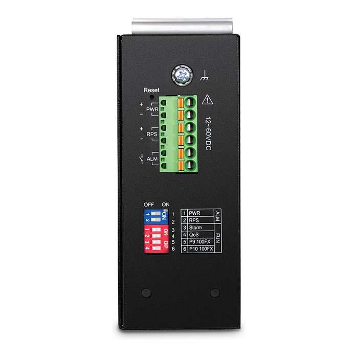 TRENDnet TI-G102i Switch Industrial Gestionado L2 10 Puertos (8xRJ-45 + 2xSFP) Gigabit DIN-Rail 20 Gbit/s para -40 a 75 °C