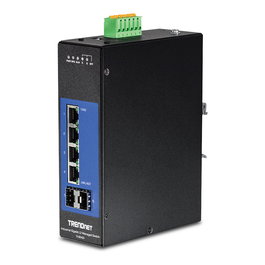 TRENDnet TI-G642i Switch Industrial Gigabit Gestionado L2, 6 Puertos (4x RJ-45, 2x SFP), Montaje en Carril DIN
