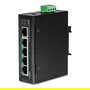 TRENDnet TI-PE50 Switch Industrial No Administrado 5 Puertos Fast Ethernet PoE+ 90W, Montaje en Carril DIN o Pared, IP30, Metal Negro