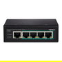 TRENDnet TI-PE50 Switch Industrial No Administrado 5 Puertos Fast Ethernet PoE+ 90W, Montaje en Carril DIN o Pared, IP30, Metal Negro