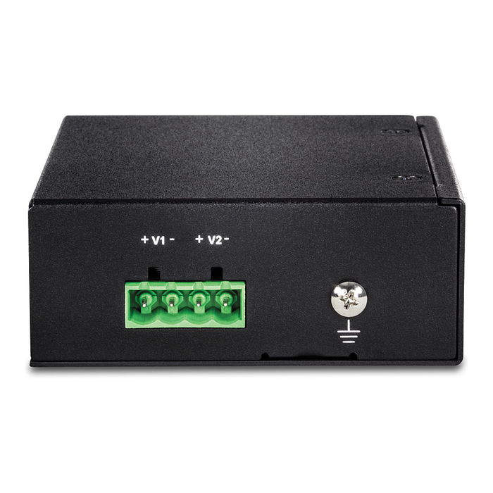 TRENDnet TI-PE50 Switch Industrial No Administrado 5 Puertos Fast Ethernet PoE+ 90W, Montaje en Carril DIN o Pared, IP30, Metal Negro TRENDnet TI-PE50 Switch Industrial No Administrado 5 Puertos Fast Ethernet PoE+ 90W, Montaje en Carril DIN o Pared, IP30, Metal Negro