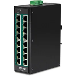 Trendnet TI-PG160 Switch No Administrado Gigabit Ethernet 10/100/1000 PoE 16 Puertos Negro