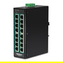 TRENDnet Switch Industrial TI-PG160, 16 Puertos Gigabit PoE+ No Administrado, Montaje Carril DIN, 240W, Full Duplex, IP30